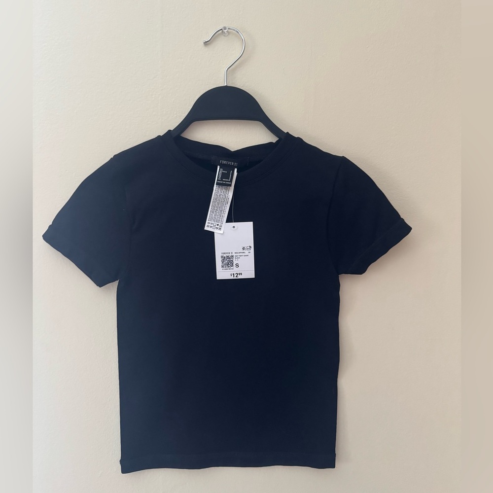 Forever 21 Black Crop Top